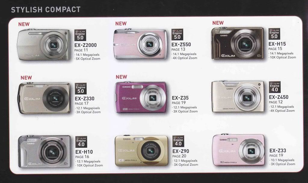 kamera exilim,casio,stylish compact