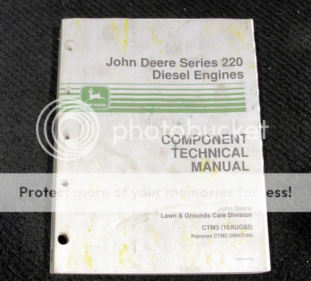 John Deere 670 770 870 970 1070 430 755 855 Diesel Tractor Engines Repair Manual