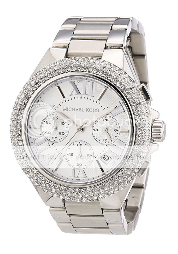 mk camille watch silver