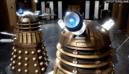 Image of Dalek exclaiming EXPLAIN!
