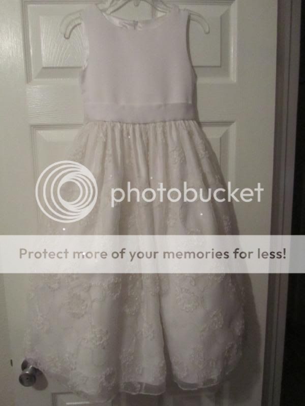   Baptism or Communion Dress Size 8 Only worn Once JC Penny  